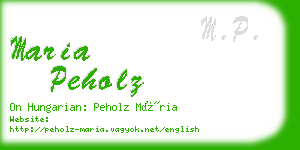 maria peholz business card